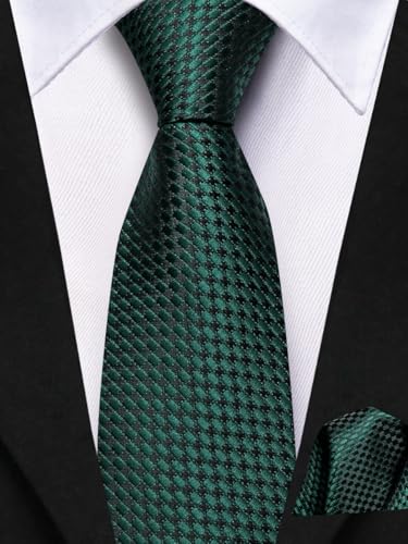 Image of Hi-Tie Boys Tie Pre-Tied Pocket Square Set Adjustable Kids Neckties Age 7-11 Years School UniForm Graduation