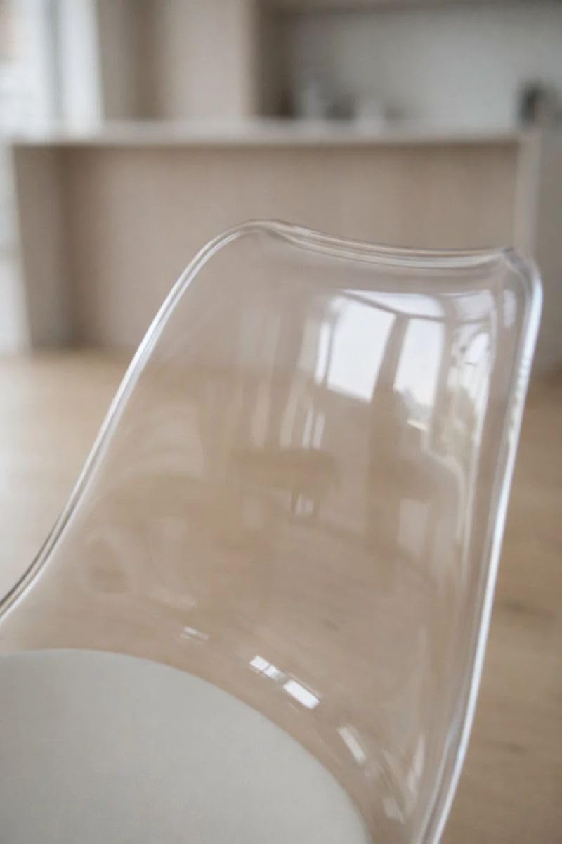Regalos Miguel - Sillas Comedor - Silla Synk Transparente Asiento - Blanco