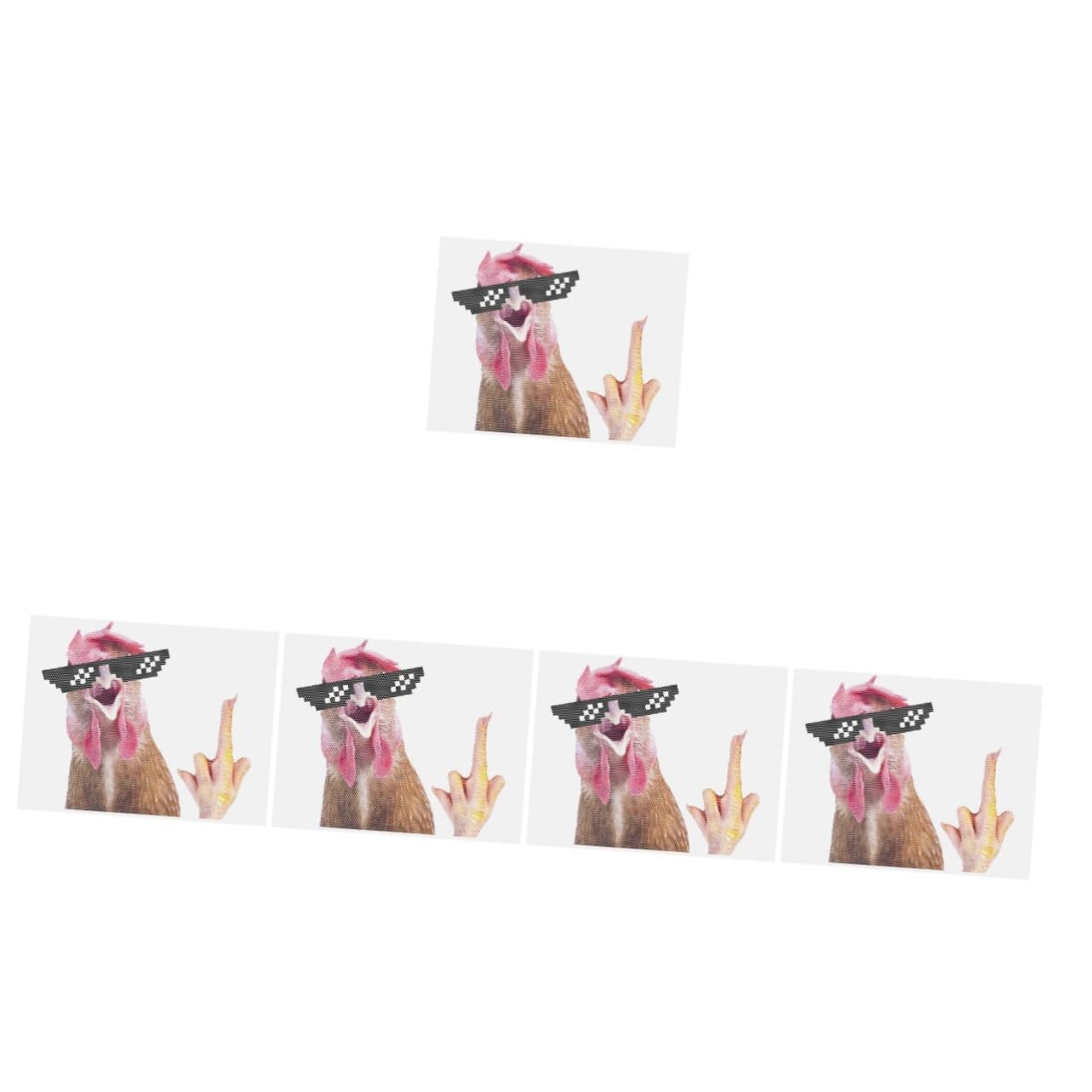 Autocollant de fenêtre cartoon rooster au design unique et qualitatif - 8
