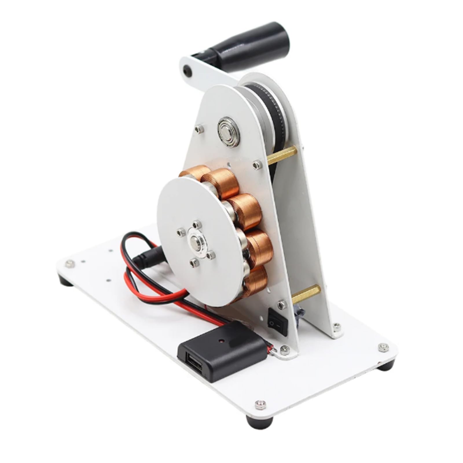 50W Hand Crank Generator Emergency Teléfono móvil USB Cargando 220V Teléfono móvil Carga del Tesoro del Tesoro Generador USB Teléfono móvil Carga