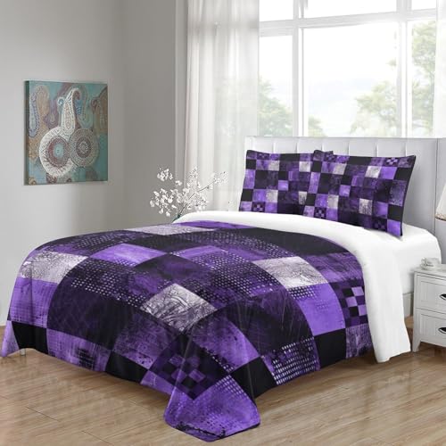 Housse de couette de qualité supérieure 220x240 stripes en microfibre respirante douce