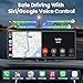 Largest 11.5 inch Wireless CarPlay Screen for Car,Built-in N-etflix/YouTube/TikTok and other apps,A-pple CarPlay & Android Auto screen with1080P Backup Camera/Navigation/Voice Control,for All Vehicles