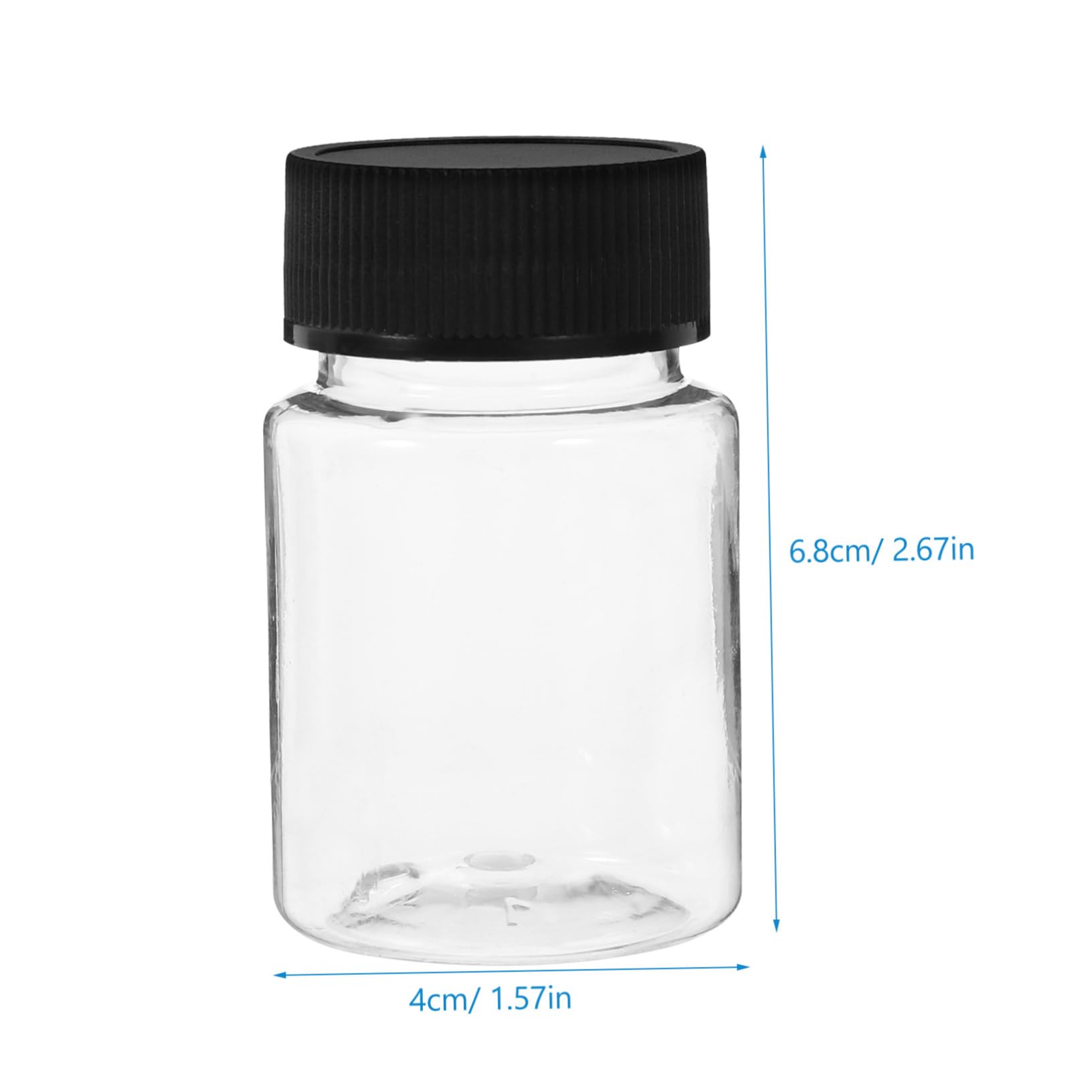 NAMOARLY 12 Pack Plastic Sample Bottles Wide Mouth Small Bottles Black Caps for Easy Sampling and Pouring