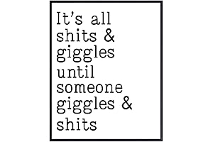 Humorous Bathroom Wall Art Decoration