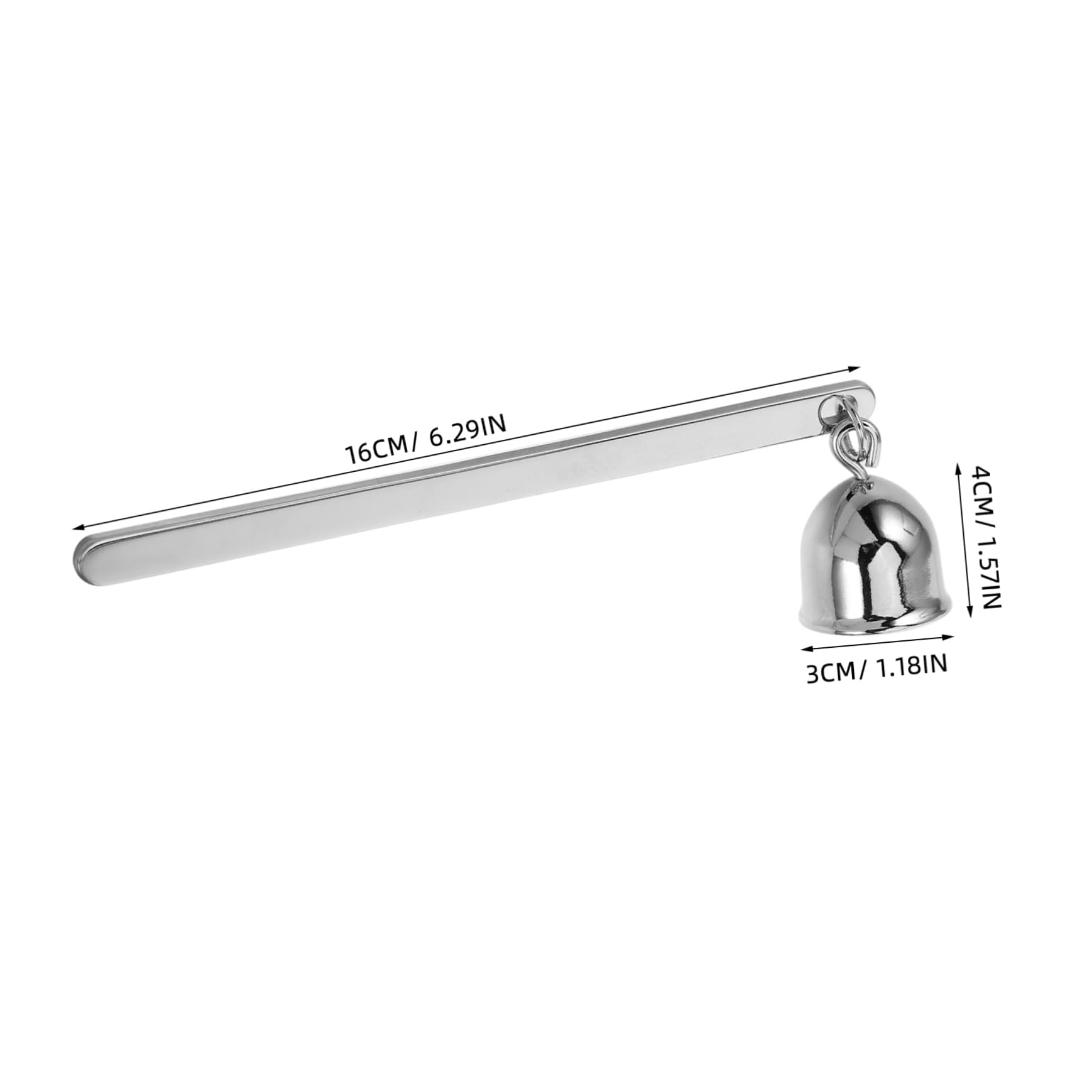 ULDIGI Sturdy Stainless Steel Candle Snuffer Tool for Easy Wick Trimming and Extinguishing
