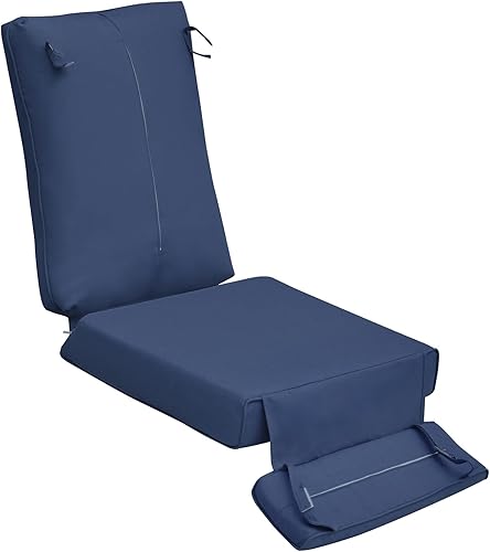 Miniatura 9 de Cojín de repuesto reclinable para interiores y exteriores, cojín lavable, asiento profundo, protección UV, protección contra la decoloración y
