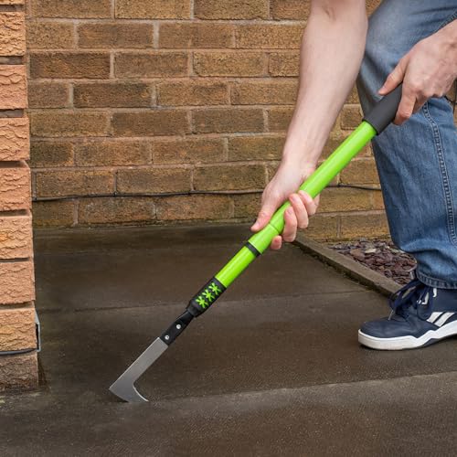 Bonetti Garden Tools - Telescopic Patio Weed Remover, Long Handled Weeding Tool with Steel Head for Between Slabs and Gaps - Moss Remover Edging Tool Ideal for Elderly & Disabled