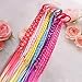 KAGNAL 12 Pieces Colored Braids Hair Extensions with Rubber Bands Ponytail Hair Extension for Girls Hair Accessories Colorful Synthetic Hairpieces