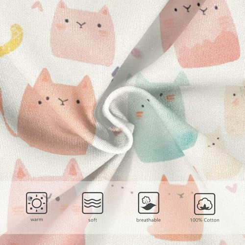 KLL Cute Cat Watercolor Pattern Toddler Boys' Comfort Nighttime Underwear Cute Children Panties3
