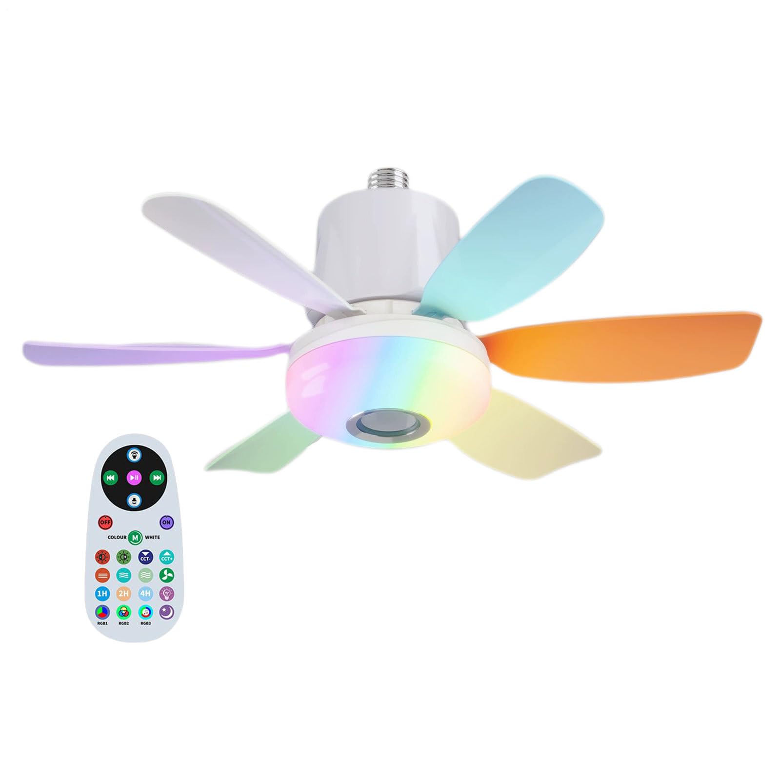 Ventilateur de plafond avec télécommande pour rafraîchir une pièce basse de plafond sans bruit