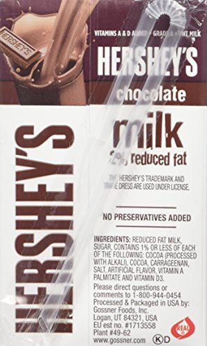 Hershey's chocolate flavored milk , 21- 8 Ounce Aseptic Boxes