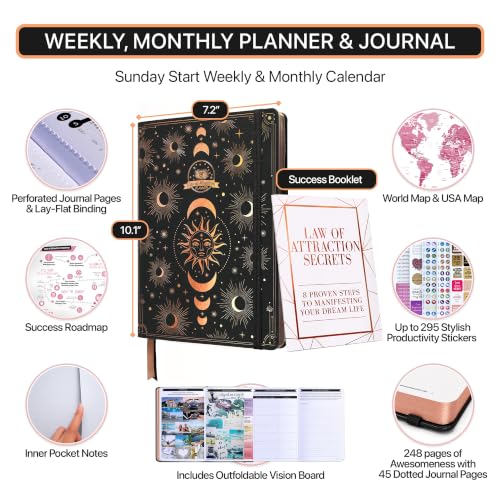 Image of 2027 Planner Weekly and Monthly & Manifestation Journal for Women