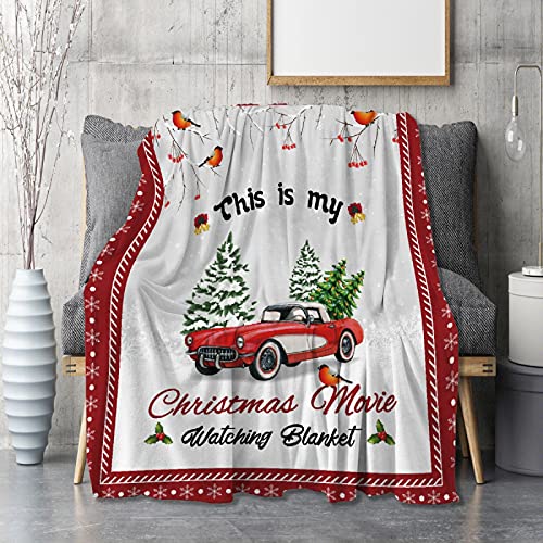 Gopaka This is My Christmas Movie Watching Blanket,Warm Cozy Soft Plush Lightweight Throw for Sofa,Bed and Living Room for Halloween Christmas Thanksgiving Gift 30 x40 for Pet