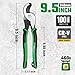SK 9.5-Inch Cable Cutter, Heavy-Duty Wire Cutter, High Leverage Cable Cutting Pliers with Knurled Handle, Premium CR-V Steel, for Aluminum, Copper, Wire, and Communications Cable