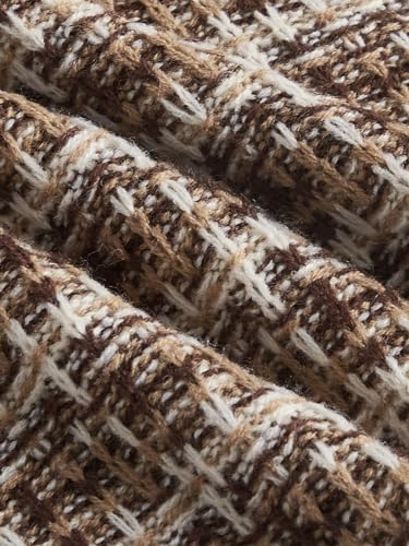 Milumia Women's Plaid Sweater Vest V Neck Sleeveless Knitted Tank Tops4