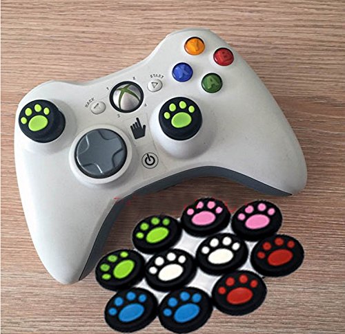 Fengh 4 Piezas de Silicona para Pulgar Stick Joystick Grip CapCover para PS4 PS3 XBOXONE/360