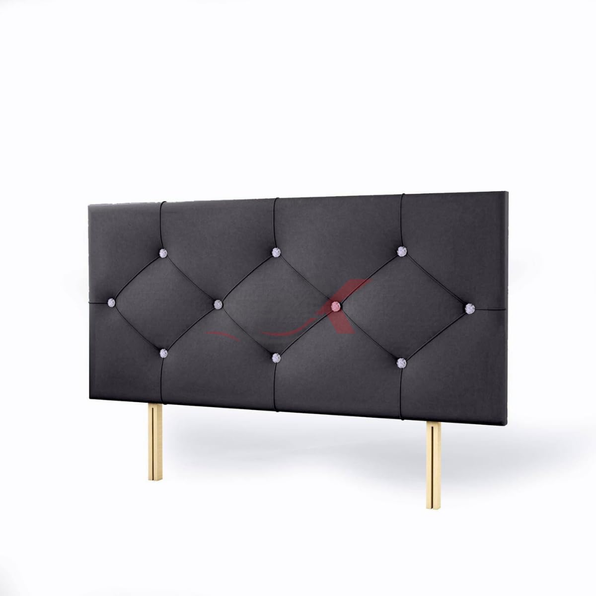 STOREX Plush Fabric Padded Lined Headboard For Devan Bed Bedroom Furniture Size 2Ft 6Inch/ 3Ft/ 4 Ft/ 4Ft 6Inch/ 5Ft /6Ft -20 Inch Height 20inch (Charcoal, 5 FT King Size) โ image 1