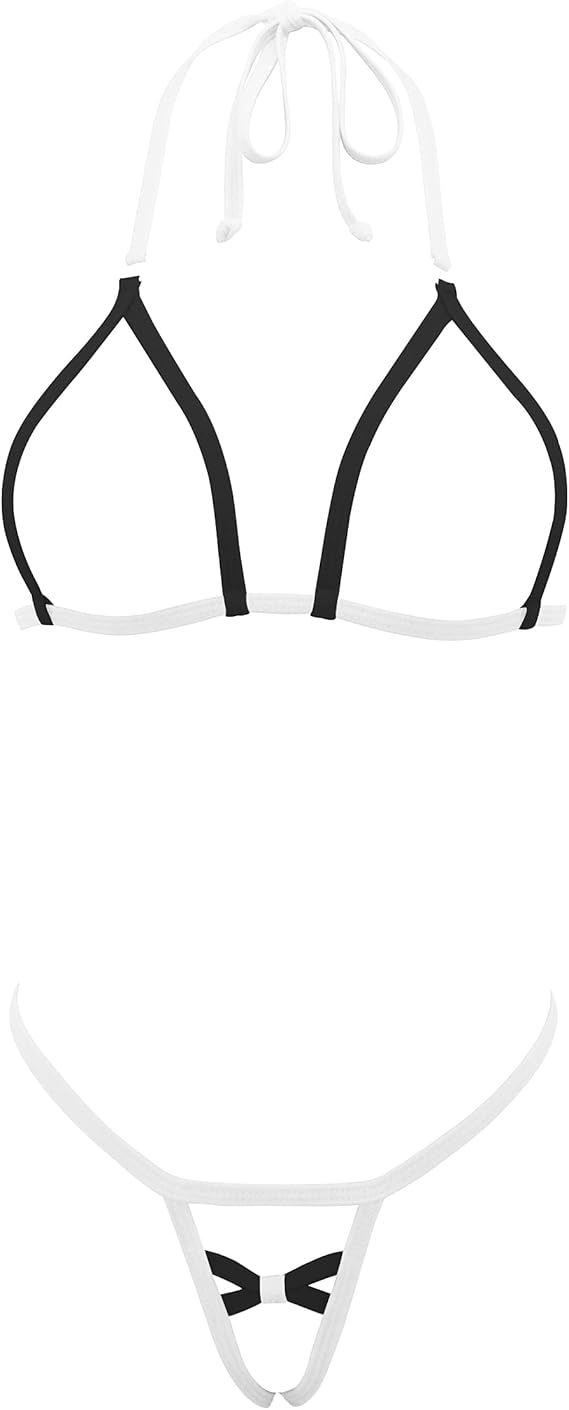 SHERRYLO G String Bikini Extreme Crochless Exposed Exotic Slutty Micro Bikinis No Coverage G