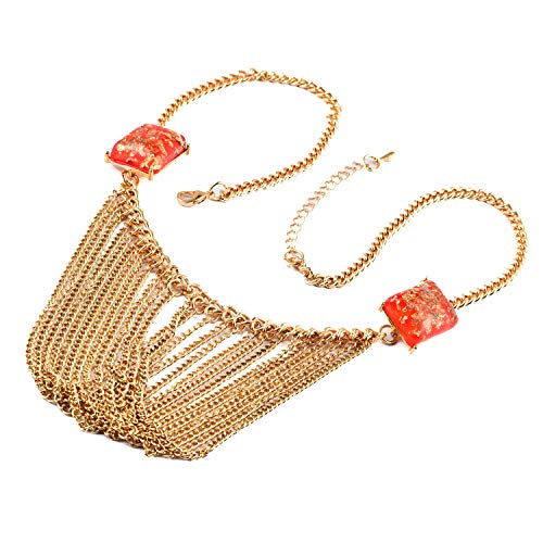 Image of Yellow Chimes Gold-Plated Alloy Necklace for Women and Girls