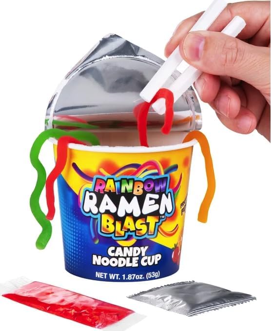 Rainbow Ramen Blast Gummy Noodles: caja de 12 piezas miniatura 3