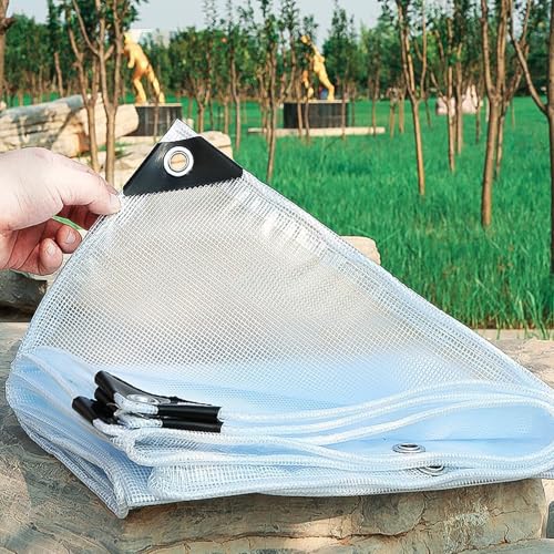 3.1 m x 4 m Lona Impermeable Exterior, Toldo Reforzado PE 200 g/m² Protección contra UV, con Ojales de Acero Inoxidable para Leña, Muebles, Jardín, Piscinia, Vehículos