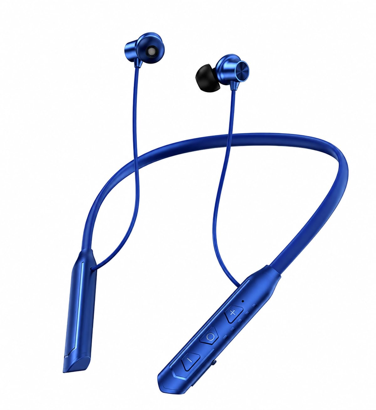 XOME XM-07 Bluetooth Wireless Neckband with Type-C Fast Charging, High Bass, Multi-Function Controls, Built-in Microphone (Blue)-picture-14