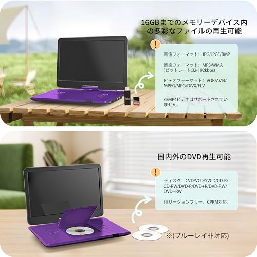 Surfola ポータブルDVDプレーヤー SD05 の商品画像 5