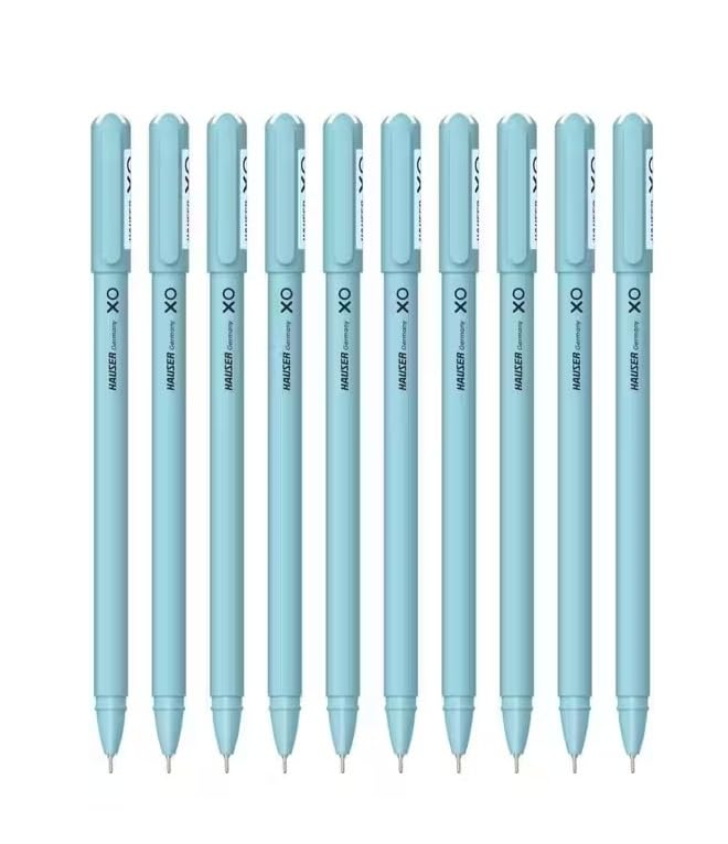 Gel Pens, Light Blue, 0.5mm Tip, Smooth Writing, Pack of 10