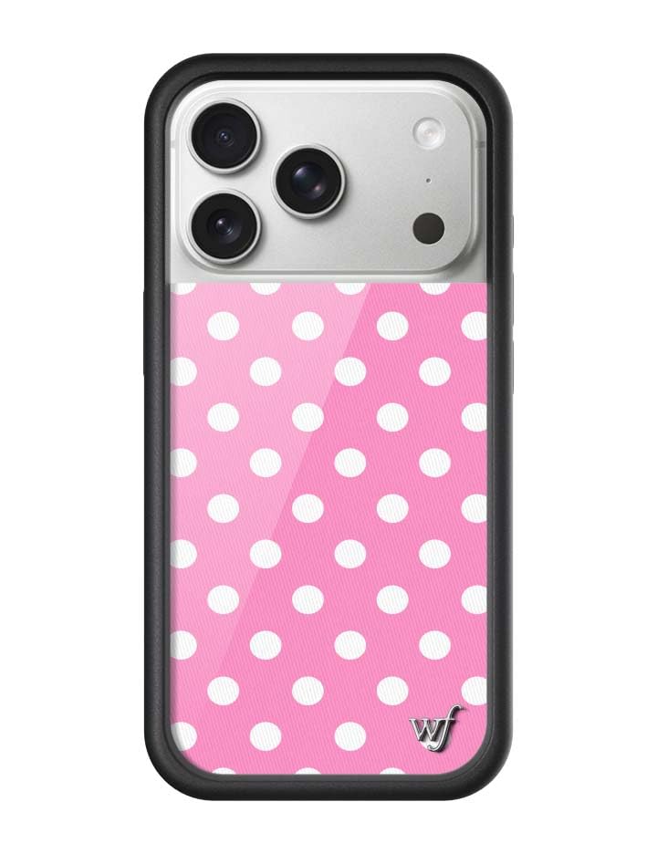 Image of Wildflower Cases - iPhone 17 Pro Compatible - Polka Dots | Pink and White