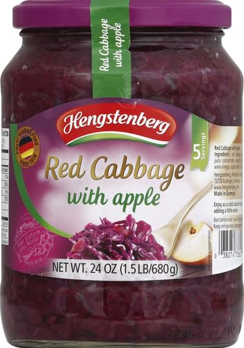 Hengstenberg Cabbage Red Apple, 24 Oz Jar - Thumbnail 2