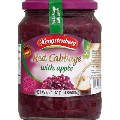 Hengstenberg Cabbage Red Apple, 24 Oz Jar