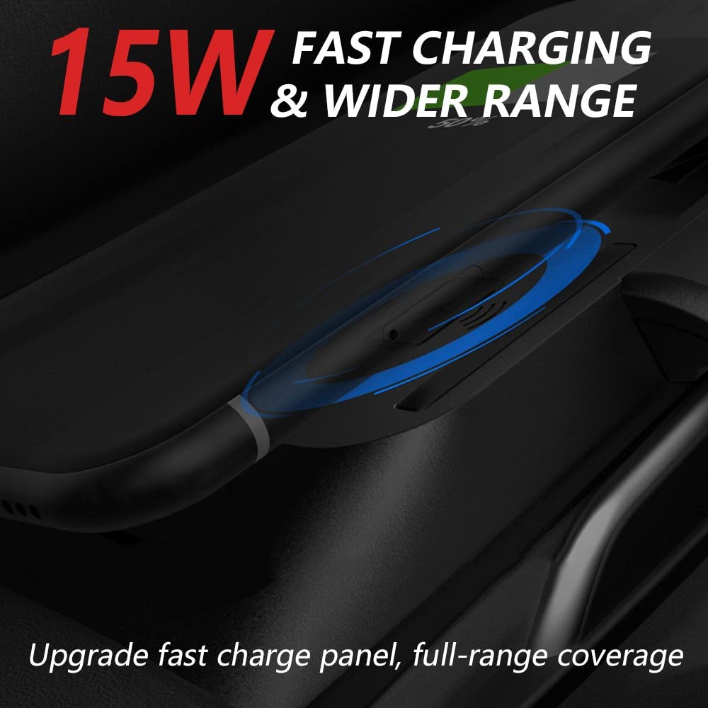 Caricatore Wireless Auto per BMW 3 Series 4 Series M3 M4 2016-2018 15W Qi Pannello Accessori Console Centrale Rapida Ricarica Telefono Pad Regalo per BMW F30 F31 F32 F33 F35 F36 Possessori