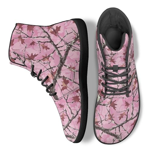Image of Fashion Print Womens Mens High Top Barefoot Sneakers Flat Shoes