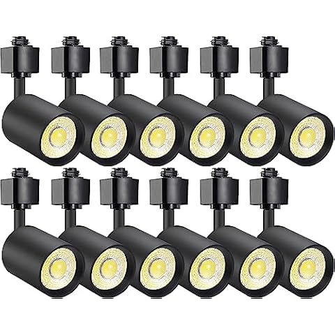 VANoopee 12-Pack 10W Dimmable LED Track Lighting Heads Cover