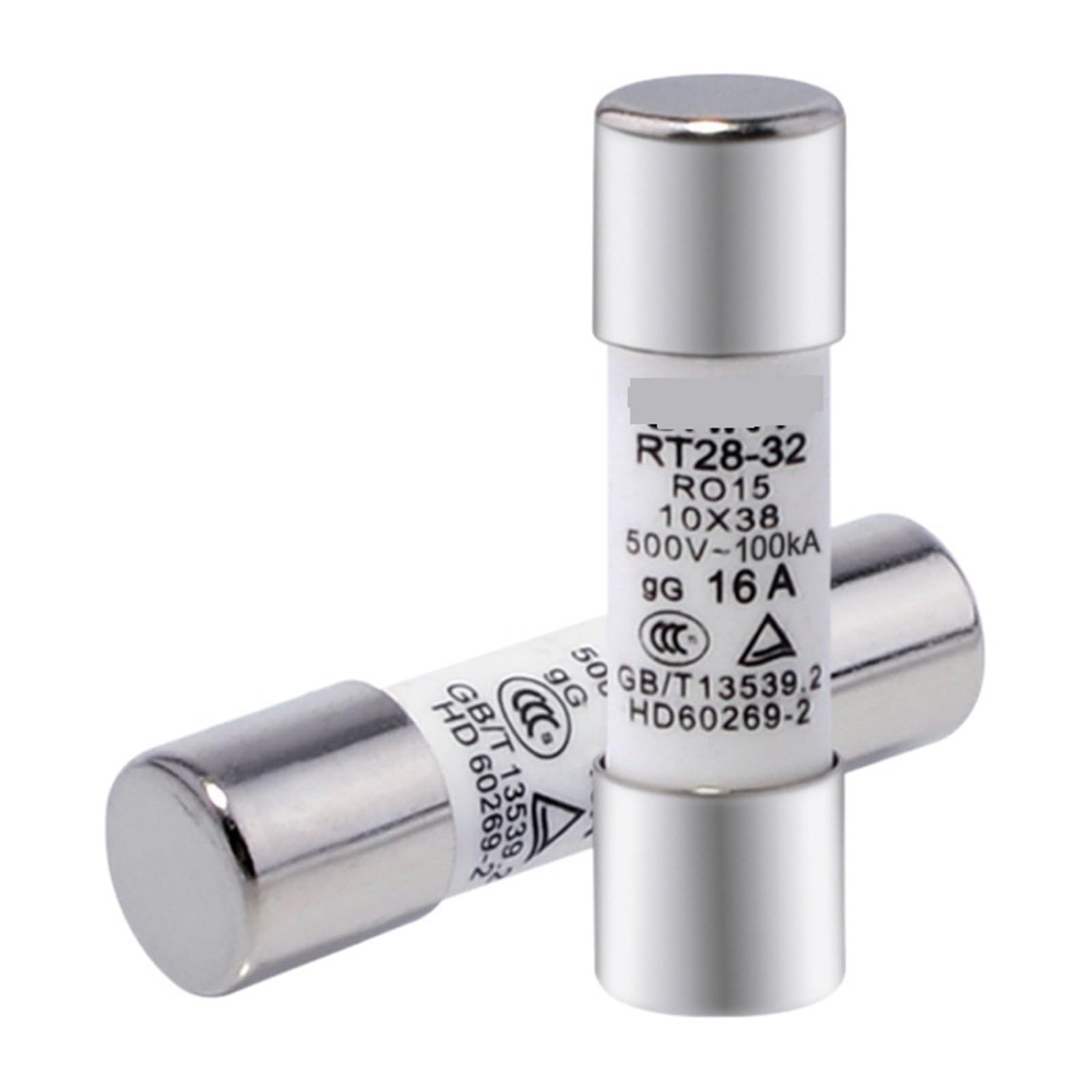 JDLYHMHW (5pcs) RO15 Fuse core RT28-32 R015 Ceramic Fuse Tube 2A-32A 500V-100K(RT28-32(R015)-2A)