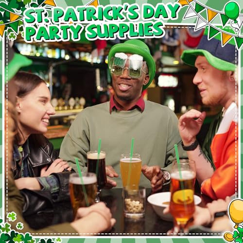 Pitillos plásticos desechables shamrock Pack 50 unidades miniatura 6