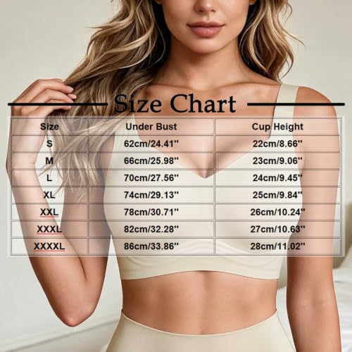 Womens Wireless Bras Breathable Deep V Neck Bralette Comfy Seamless Bras - image 2
