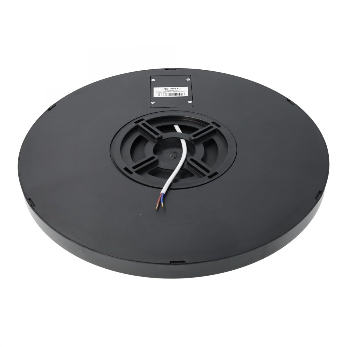 Jandei - Plafón LED 36W CCT, 40 cm diámetro, Marco Negro. Instalación en Superficie. 3000K-4200K-6000K Dormitorio, Salón, Cocina, Hogar, Negocio.
