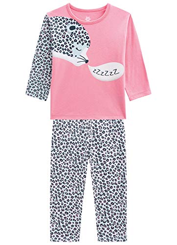 Conjunto de Pijama Blusa e Calça, Brandili, Meninas, Gerânio, 3