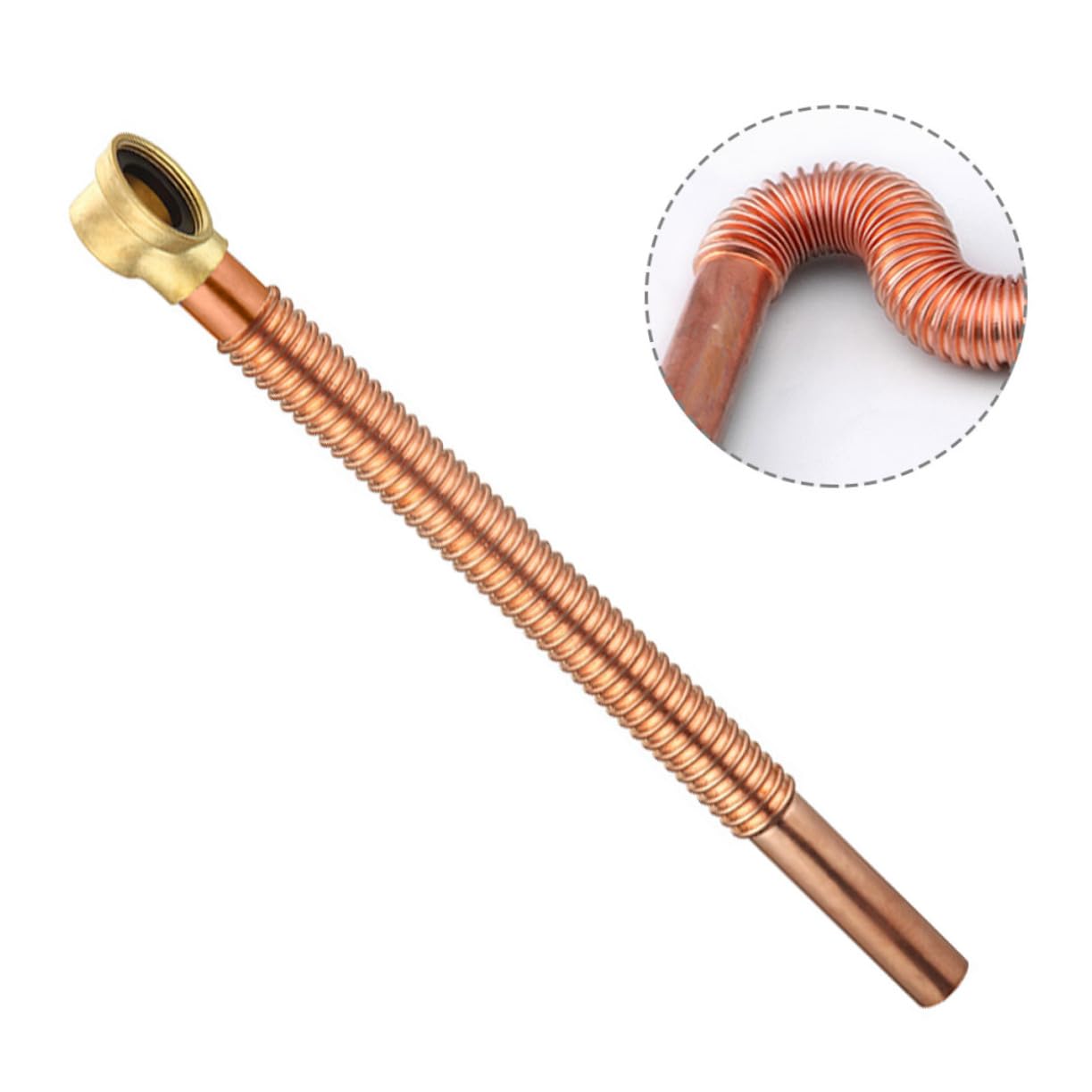 DOITOOL 5piezas Manguera De Desagüe Flexible De Cobre para Bañera Accesorio Duradero y Fácil De Instalar Tubo De Drenaje Versátil