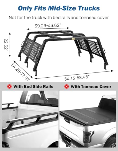 JOYTUTUS Mid-Size Adjustable Overland Rack