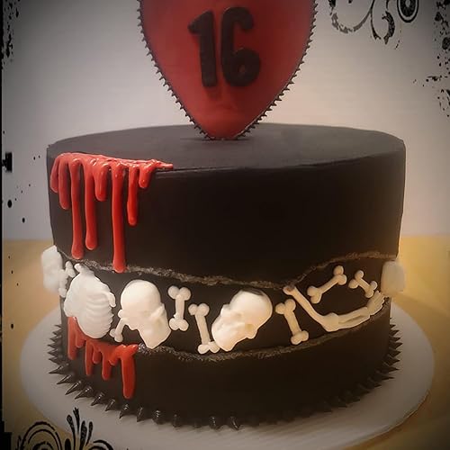 Miniatura 7 de Molde de silicona para fondant de esqueleto de calavera de Halloween, molde de resina epoxi de chocolate, molde para hornear pudín de azúcar