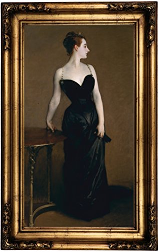 Historic Art Gallery X (Madame Pierre Gautreau) 1883 by John Singer Sargent Framed Canvas Print, 12" x 22", Gold Gallery