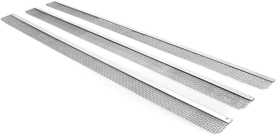 Camco 42157 Stainless Steel Insect Screen - Keeps Out Insects That Interfere with Airflow, Fits Dometic and Atwood Refrigerators Vents 19 3/8", Silver, Standard