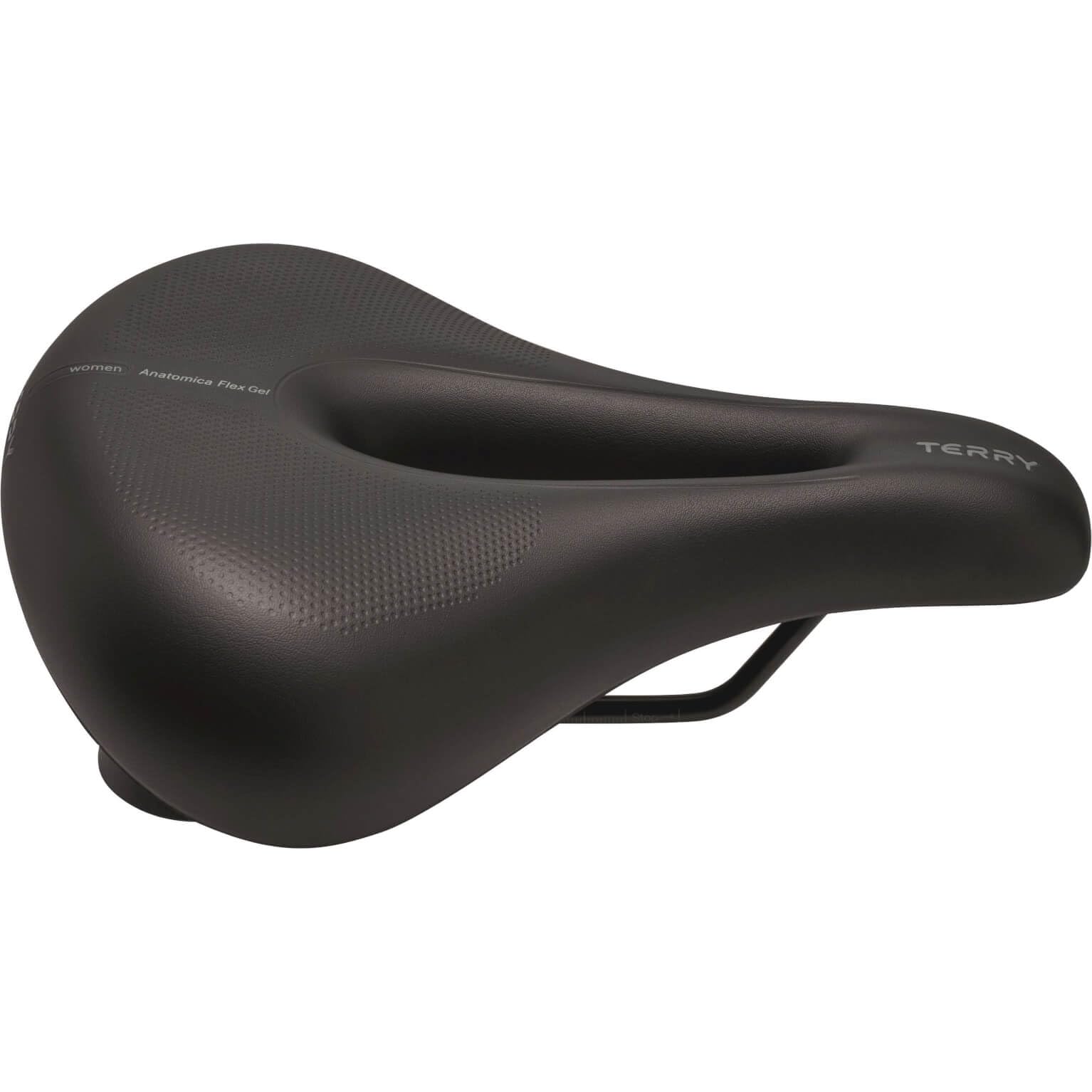 Terry Women's Anatomica Flex Gel Bicycle Saddle, Black, One Size, standard size - Image 2