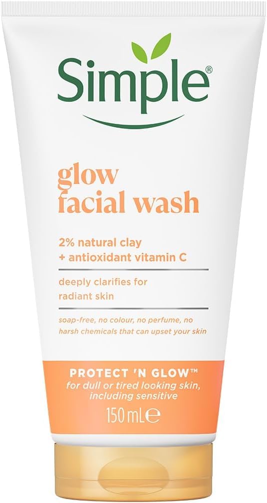 Simple Işıltılı & Temiz 2'si 1 Arada Bambu ile Peeling Kil ile Temizlik Işıltısını Kaybetmiş Ciltler için, 150 ml