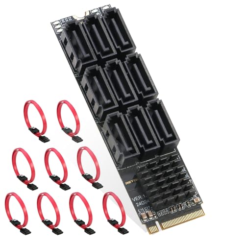 Adaptateur M.2 vers SATA III 6 Gbps RIITOP contrôleur de stockage PC
