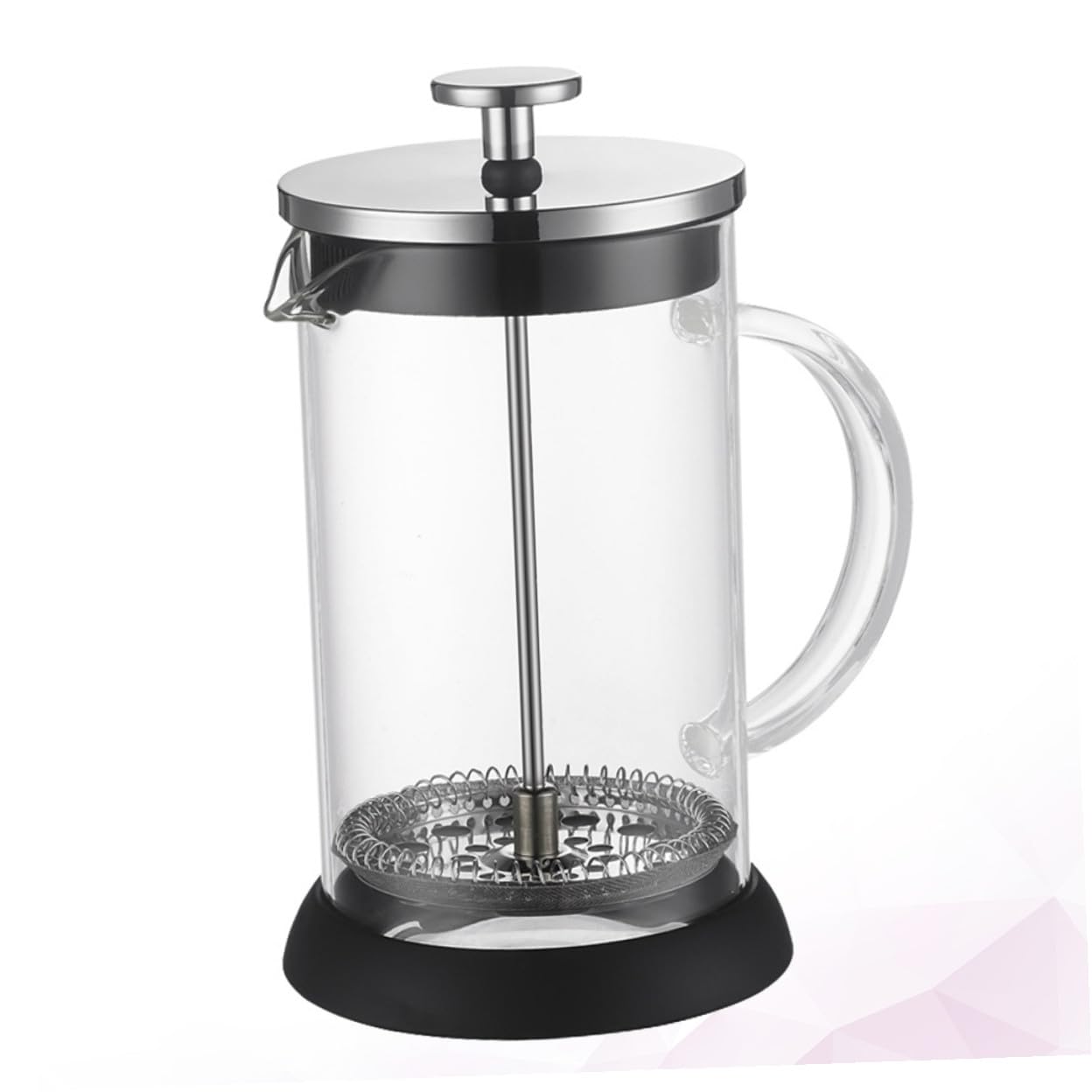 Cafetera de Moda de Acero Inoxidable 1000ml Filtro para Hogar
