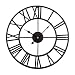 Produktbild AMITAS Wanduhr, Vintage Wanduhr, ohne Tickgeräusche die Uhr ohne Sekundenzeiger Absolute Ruhe lautlos für Küche Wohnzimmer Schlafzimmer, Schwarz