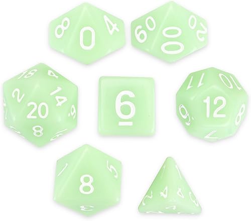 Brybelly Series III Wiz - Juego de dados de poliedro (7 unidades, edición más nueva)